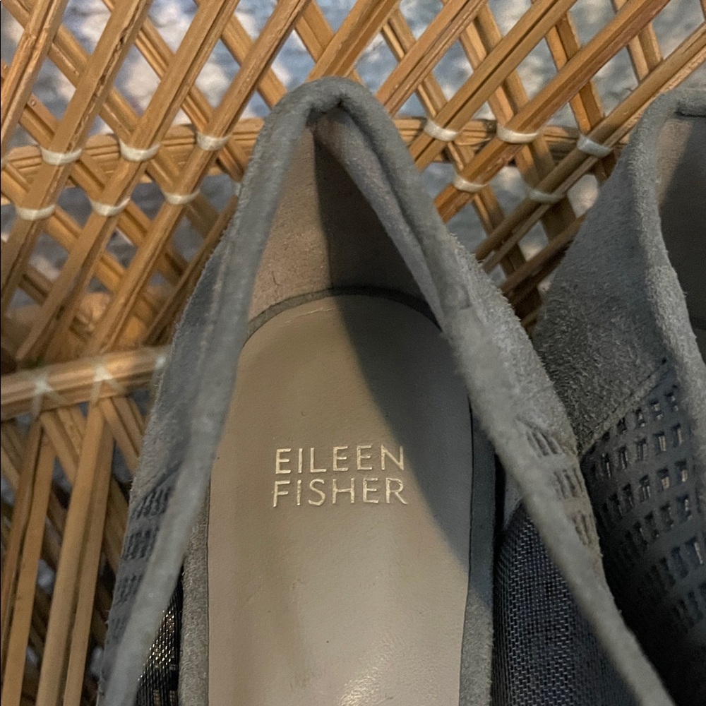 Eileen Fisher Gray Women's Flat Shoes - Picture 3 of 6